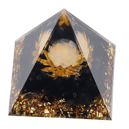 Orgone Healing Pyramid Energy Balancing Positive Power Stone Pyramid Decoration for Meditation Bedroom Office V1294-YM0523-3115220008911