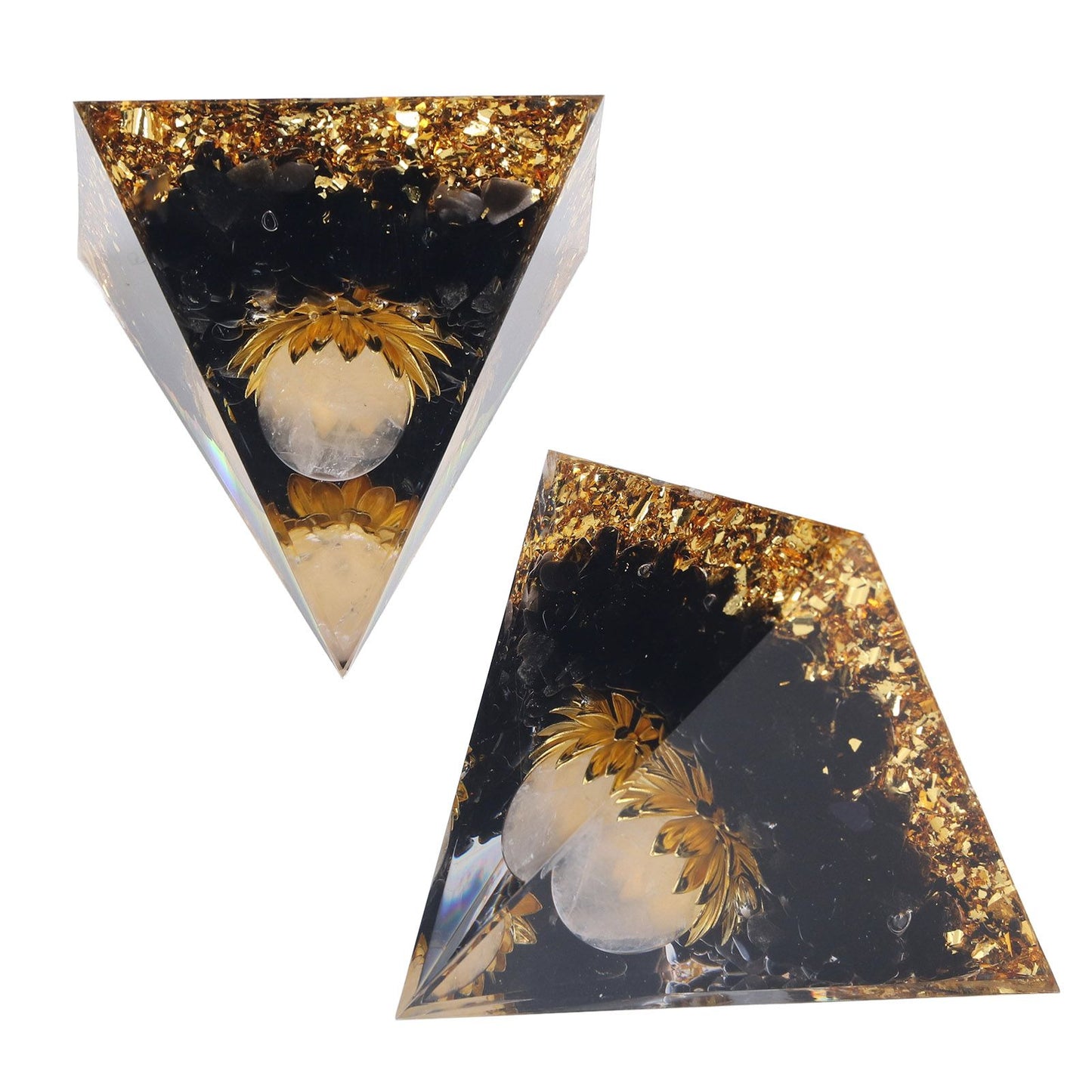 Orgone Healing Pyramid Energy Balancing Positive Power Stone Pyramid Decoration for Meditation Bedroom Office V1294-YM0523-3115220008911