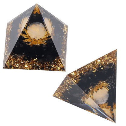 Orgone Healing Pyramid Energy Balancing Positive Power Stone Pyramid Decoration for Meditation Bedroom Office V1294-YM0523-3115220008911