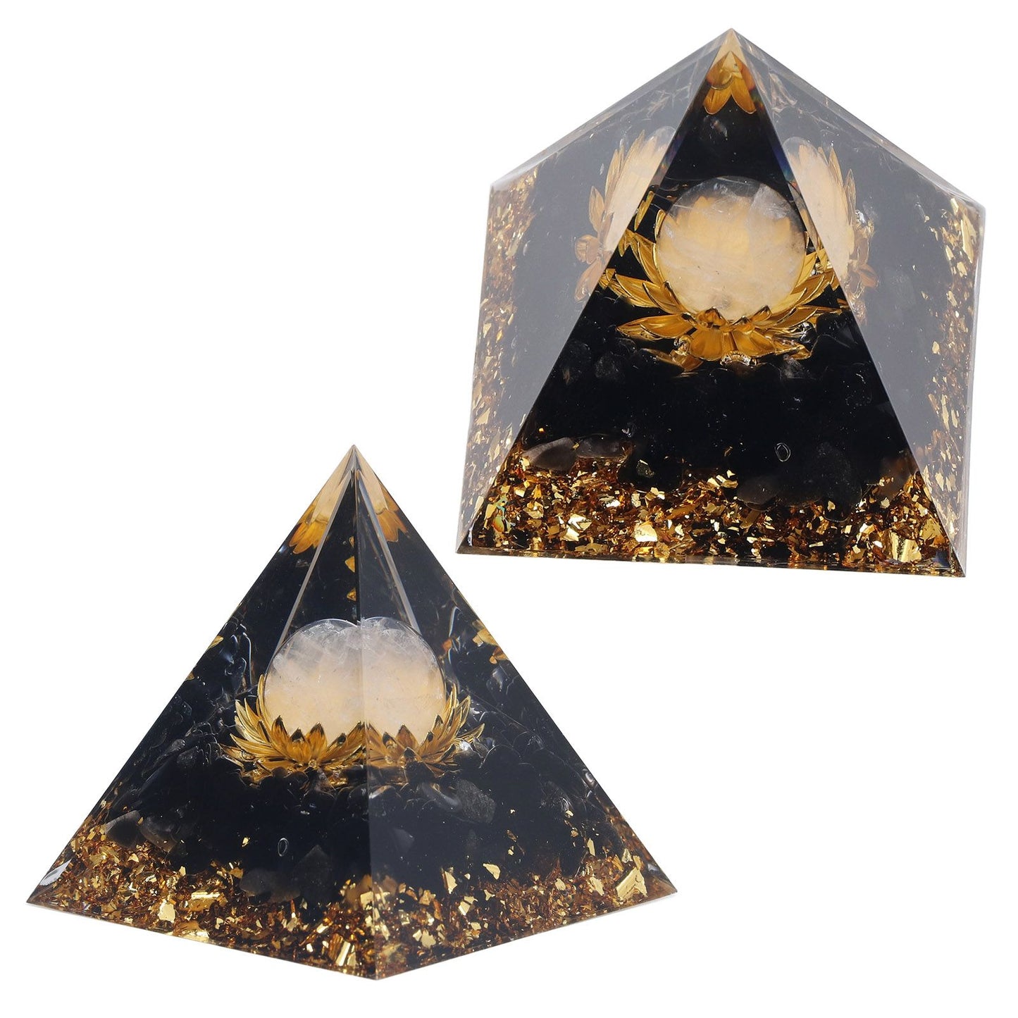 Orgone Healing Pyramid Energy Balancing Positive Power Stone Pyramid Decoration for Meditation Bedroom Office V1294-YM0523-3115220008911