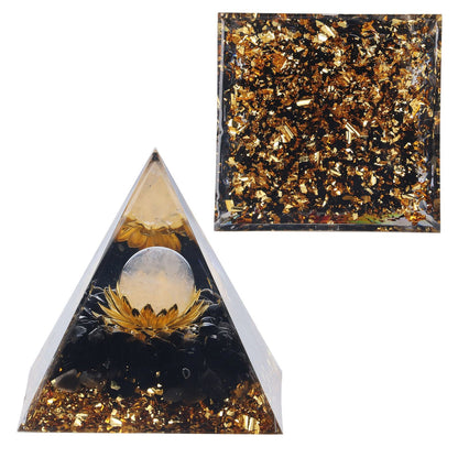 Orgone Healing Pyramid Energy Balancing Positive Power Stone Pyramid Decoration for Meditation Bedroom Office V1294-YM0523-3115220008911