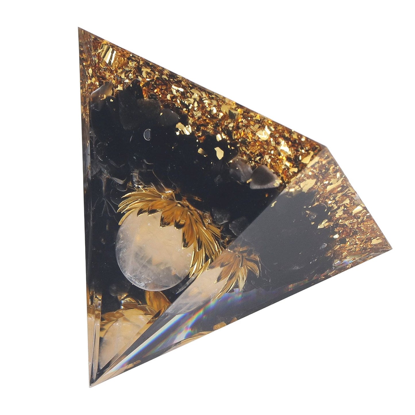 Orgone Healing Pyramid Energy Balancing Positive Power Stone Pyramid Decoration for Meditation Bedroom Office V1294-YM0523-3115220008911