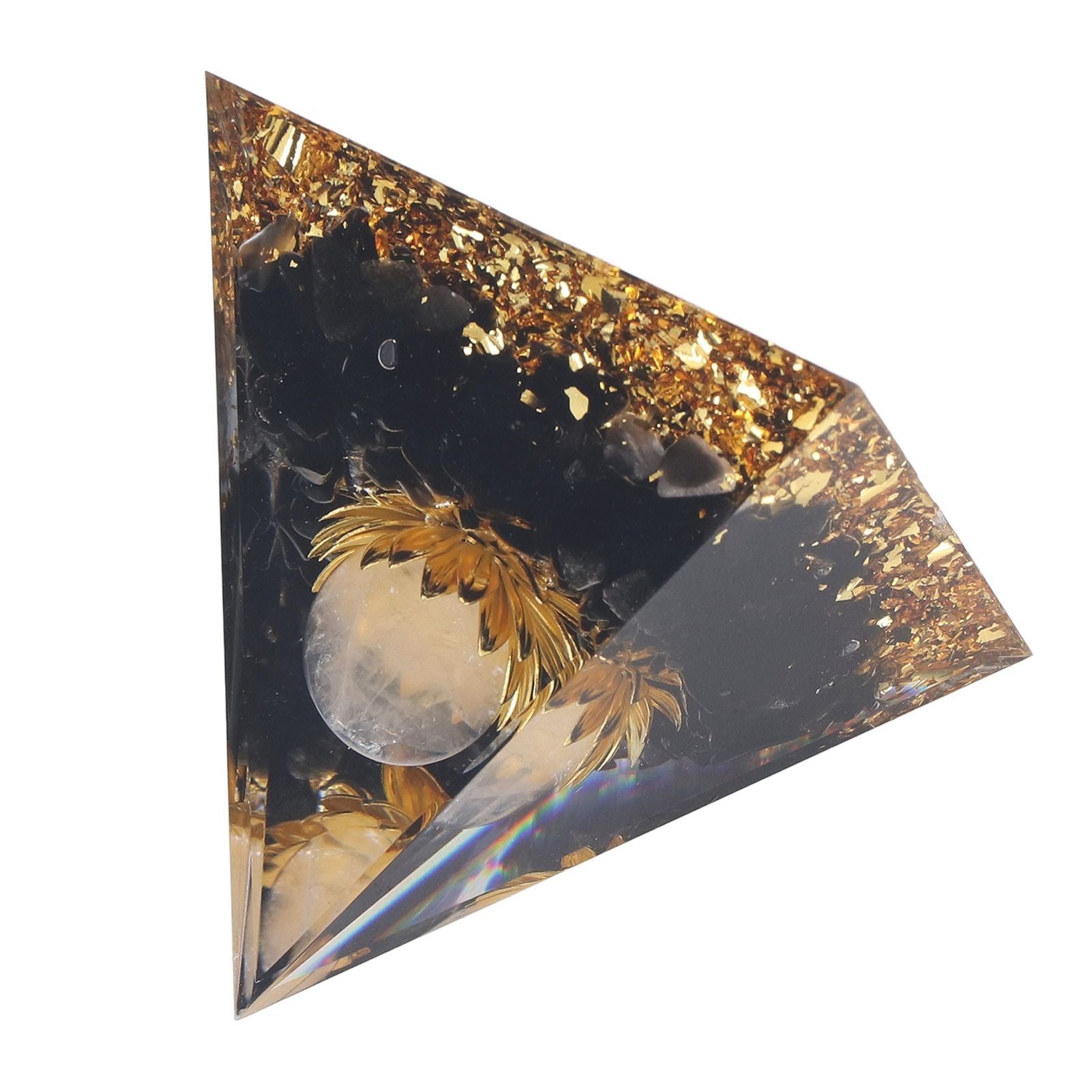 Orgone Healing Pyramid Energy Balancing Positive Power Stone Pyramid Decoration for Meditation Bedroom Office V1294-YM0523-3115220008911