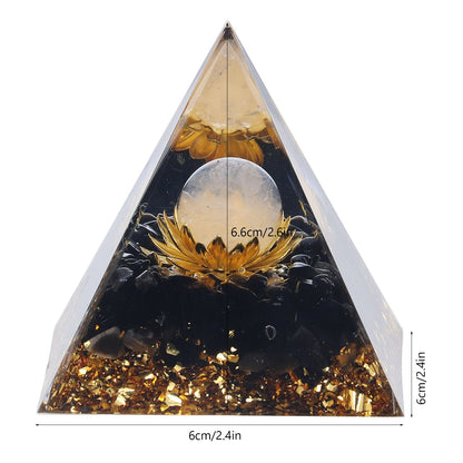 Orgone Healing Pyramid Energy Balancing Positive Power Stone Pyramid Decoration for Meditation Bedroom Office V1294-YM0523-3115220008911