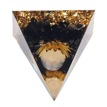 Orgone Healing Pyramid Energy Balancing Positive Power Stone Pyramid Decoration for Meditation Bedroom Office V1294-YM0523-3115220008911