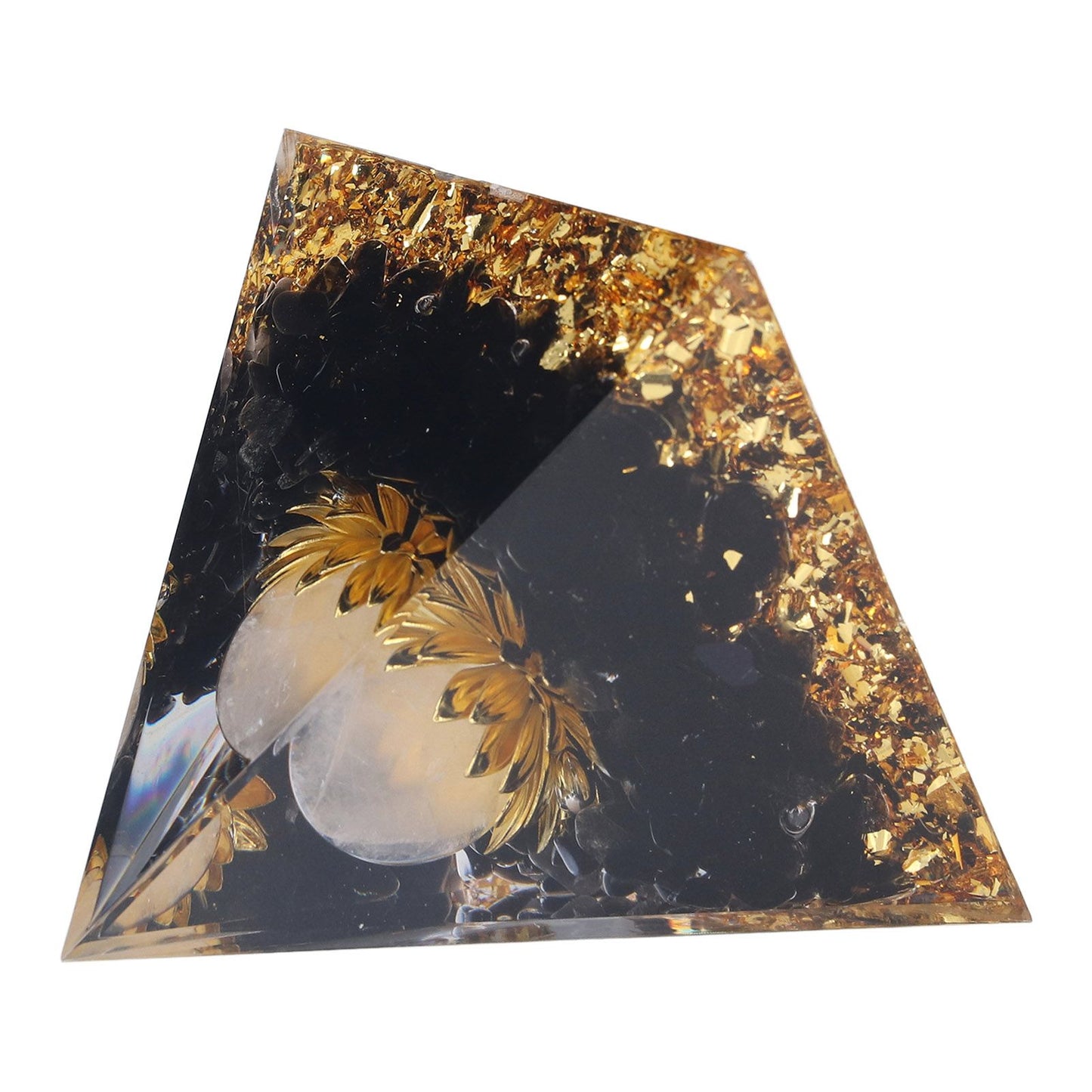 Orgone Healing Pyramid Energy Balancing Positive Power Stone Pyramid Decoration for Meditation Bedroom Office V1294-YM0523-3115220008911
