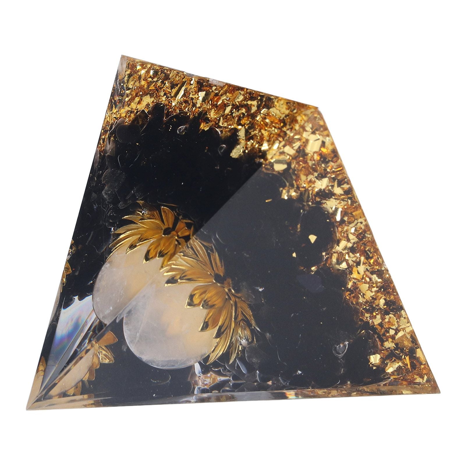 Orgone Healing Pyramid Energy Balancing Positive Power Stone Pyramid Decoration for Meditation Bedroom Office V1294-YM0523-3115220008911