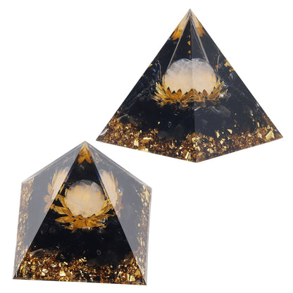 Orgone Healing Pyramid Energy Balancing Positive Power Stone Pyramid Decoration for Meditation Bedroom Office V1294-YM0523-3115220008911