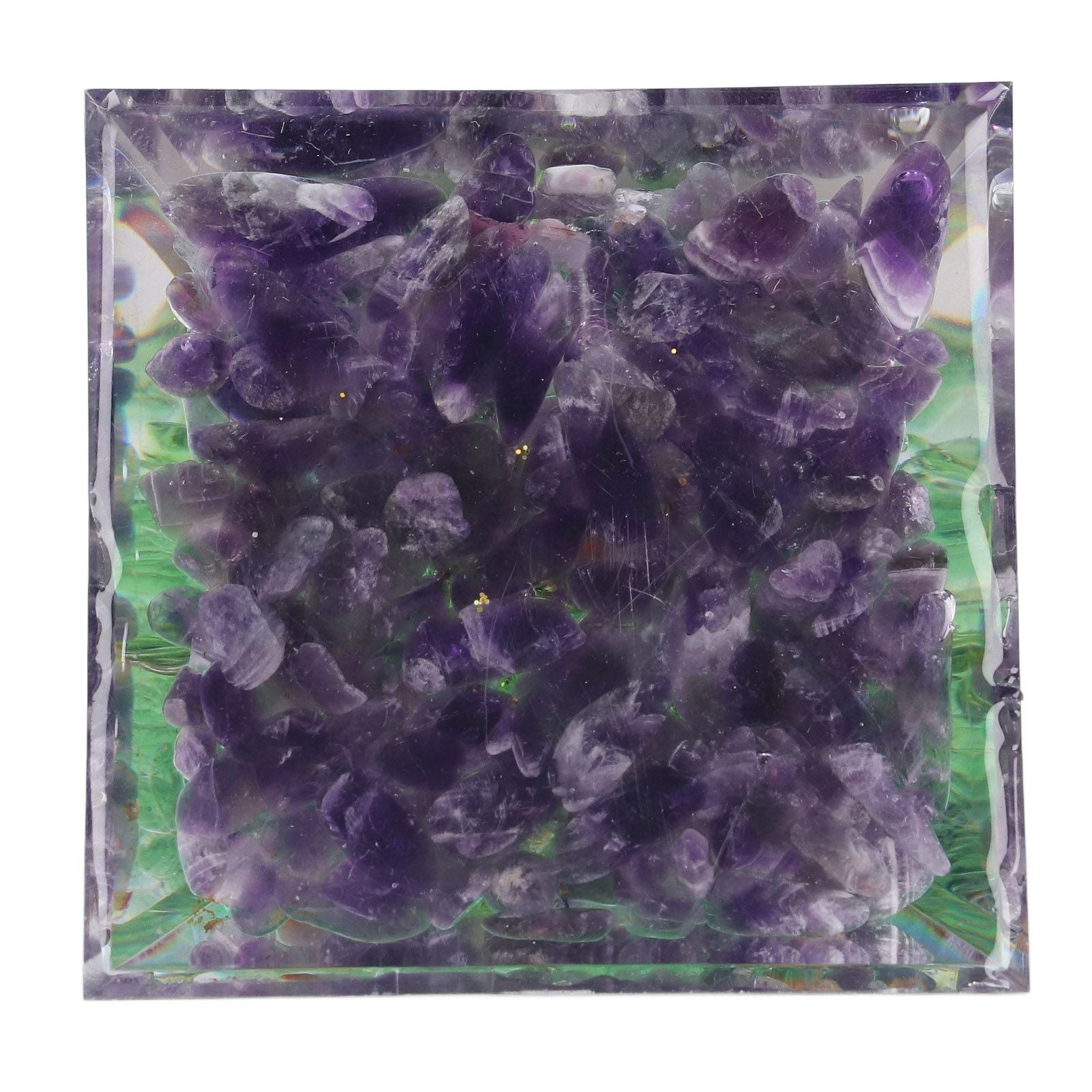 Crystal Pyramid Orgone Pyramid Home Handicraft Ornaments for Energy Healing Calmness V1294-YM0523-3115220009011