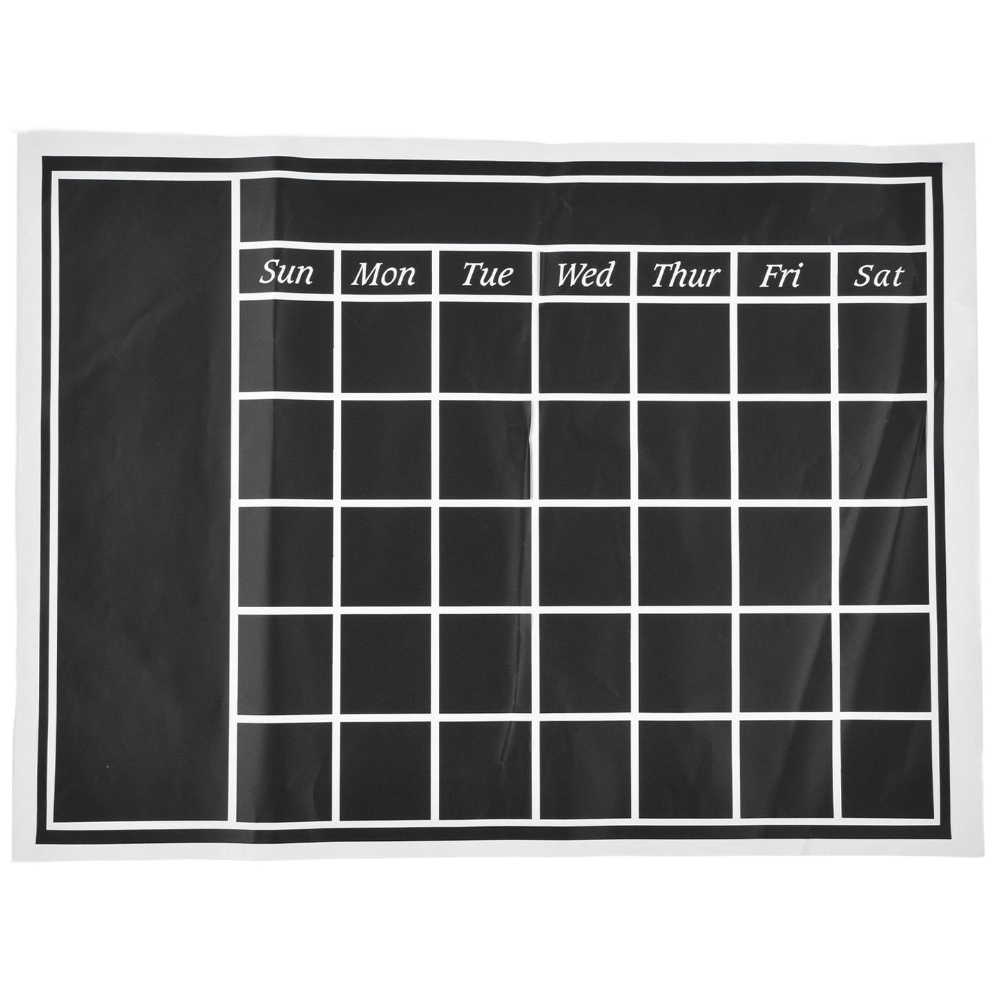 Blackboard Wall Sticker 45x60cm Removable Self Adhesive Waterproof PVC Chalkboard Calendar with Matte Texture V1294-YM0523-3115220010011