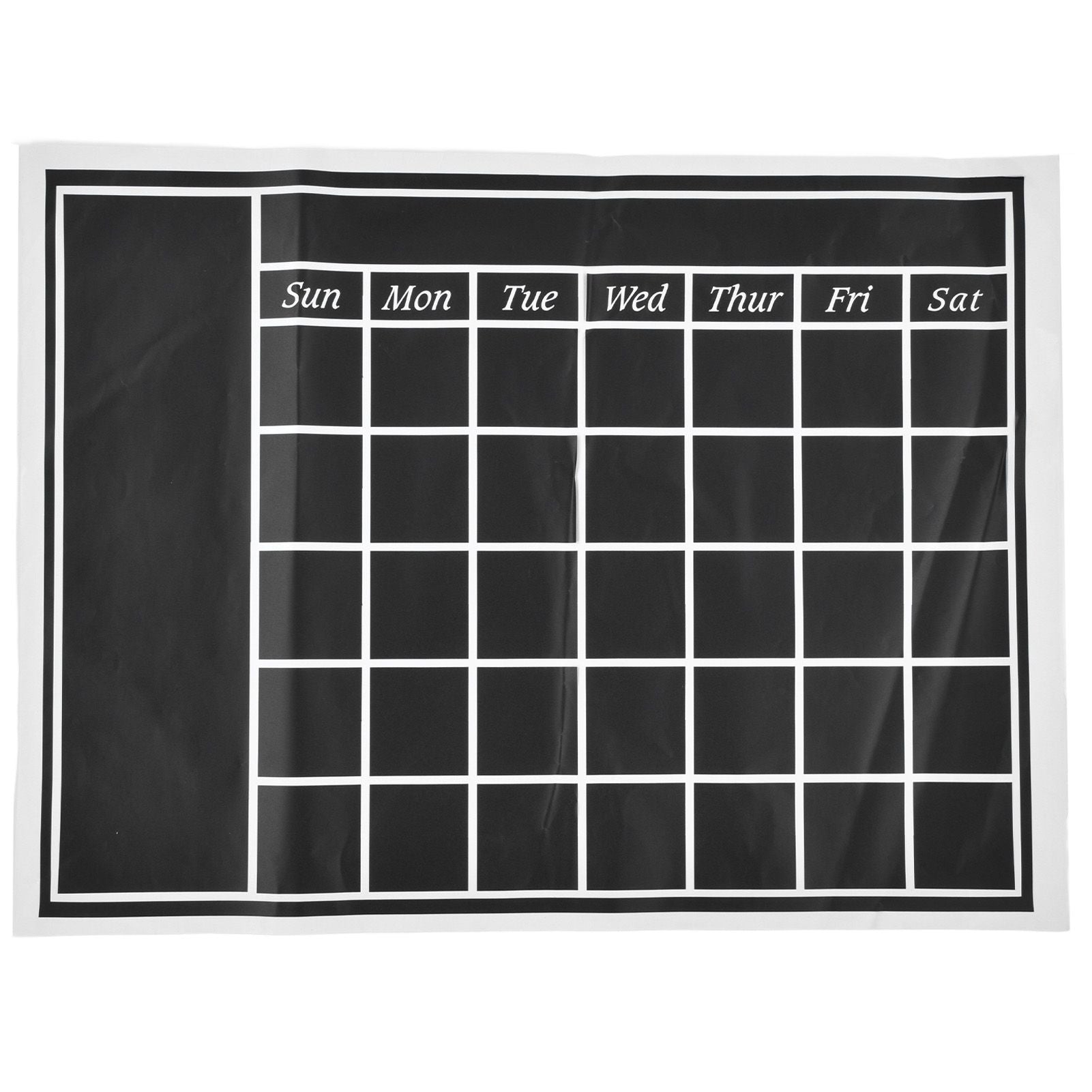 Blackboard Wall Sticker 45x60cm Removable Self Adhesive Waterproof PVC Chalkboard Calendar with Matte Texture V1294-YM0523-3115220010011