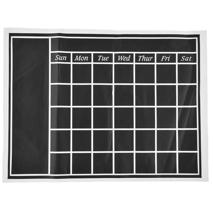 Blackboard Wall Sticker 45x60cm Removable Self Adhesive Waterproof PVC Chalkboard Calendar with Matte Texture V1294-YM0523-3115220010011