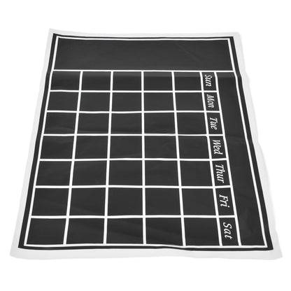 Blackboard Wall Sticker 45x60cm Removable Self Adhesive Waterproof PVC Chalkboard Calendar with Matte Texture V1294-YM0523-3115220010011