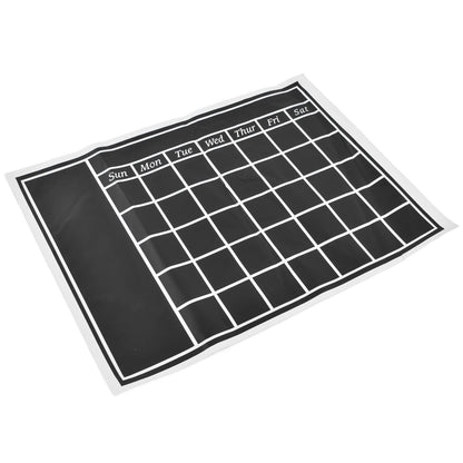 Blackboard Wall Sticker 45x60cm Removable Self Adhesive Waterproof PVC Chalkboard Calendar with Matte Texture V1294-YM0523-3115220010011