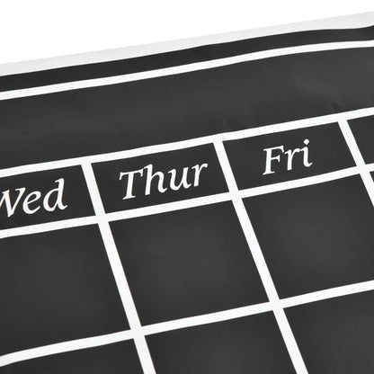 Blackboard Wall Sticker 45x60cm Removable Self Adhesive Waterproof PVC Chalkboard Calendar with Matte Texture V1294-YM0523-3115220010011