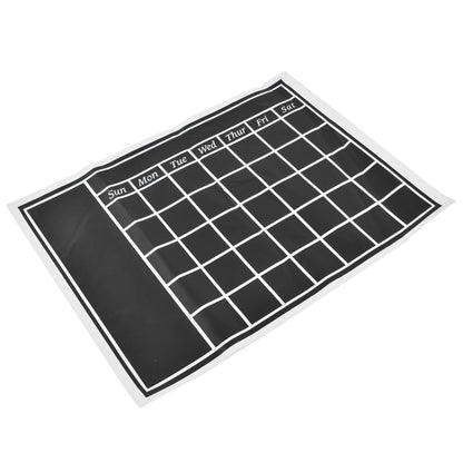 Blackboard Wall Sticker 45x60cm Removable Self Adhesive Waterproof PVC Chalkboard Calendar with Matte Texture V1294-YM0523-3115220010011