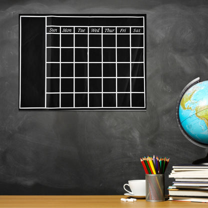 Blackboard Wall Sticker 45x60cm Removable Self Adhesive Waterproof PVC Chalkboard Calendar with Matte Texture V1294-YM0523-3115220010011