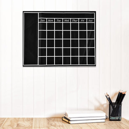 Blackboard Wall Sticker 45x60cm Removable Self Adhesive Waterproof PVC Chalkboard Calendar with Matte Texture V1294-YM0523-3115220010011