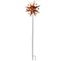 Sun Windmill Iron Weather Resistant Decorative Flower Wind Spinner with Ground Stake for Patio Yard Garden V1294-YM0523-3115220010211