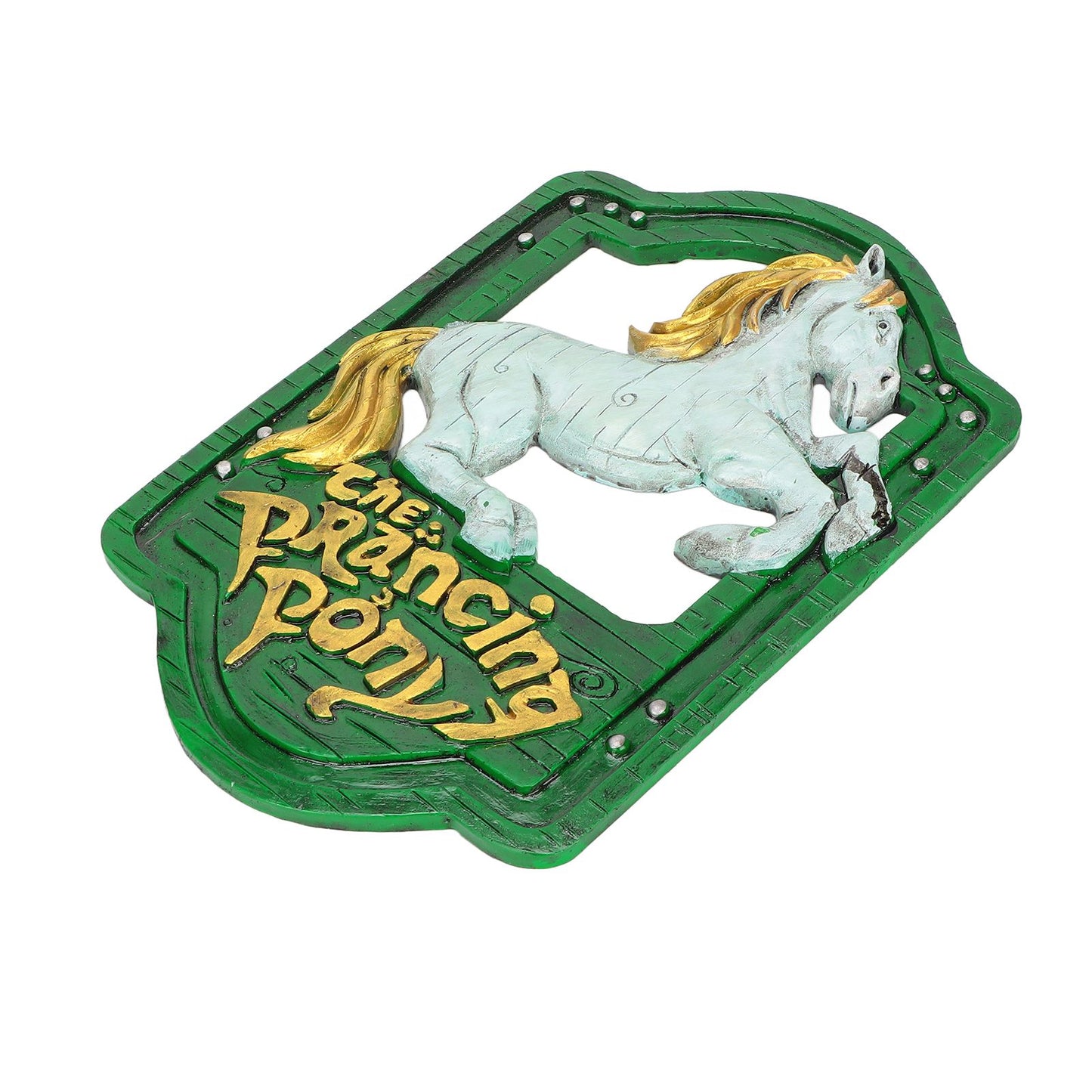 Wall Sign Synthetic Resin Horse Pattern Wall Mounted Signage Decoration for Home Office V1294-YM0523-3115220010511