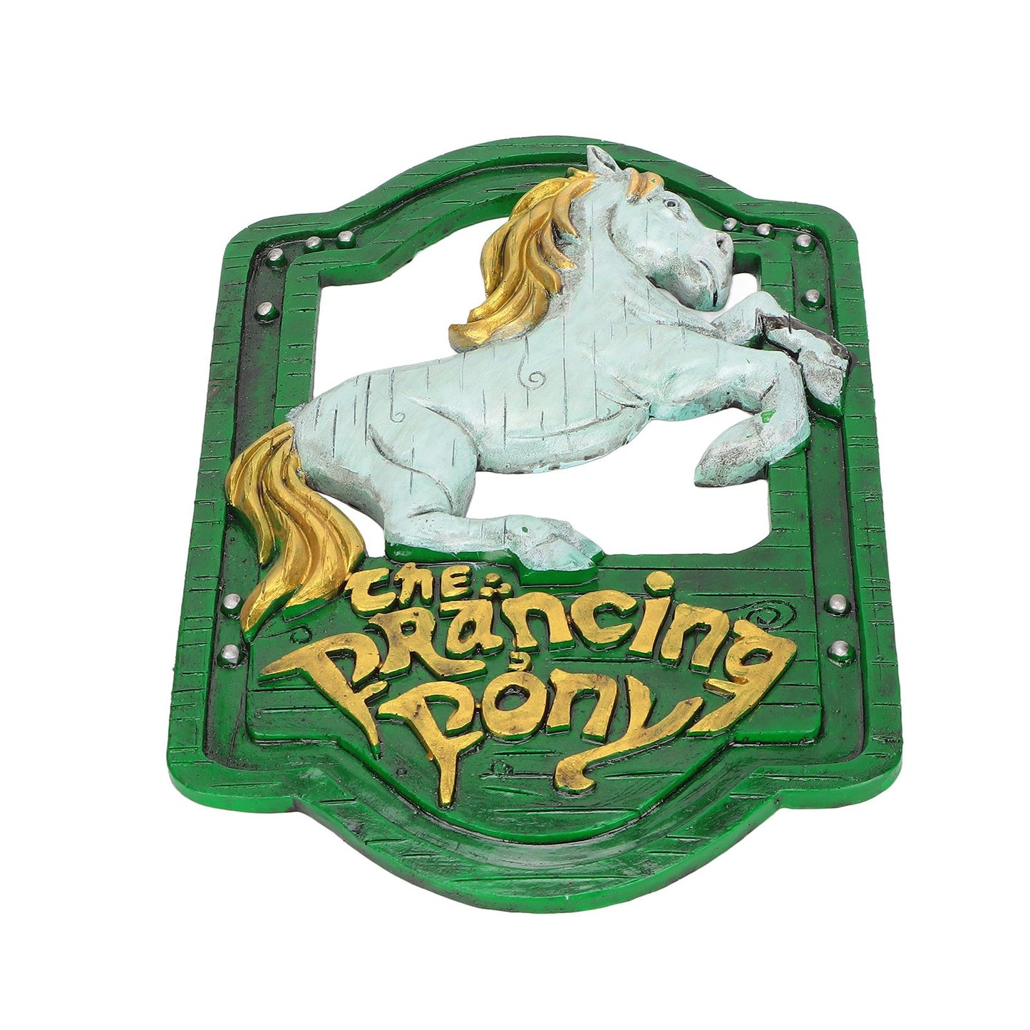 Wall Sign Synthetic Resin Horse Pattern Wall Mounted Signage Decoration for Home Office V1294-YM0523-3115220010511