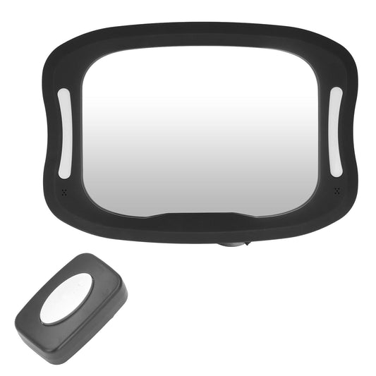 Baby Car Mirror Safely Monitor Infant Child Dynamic with Soft LED Light Wide Angle 360 degrees Adjustable V1294-YM0523-3115220011811
