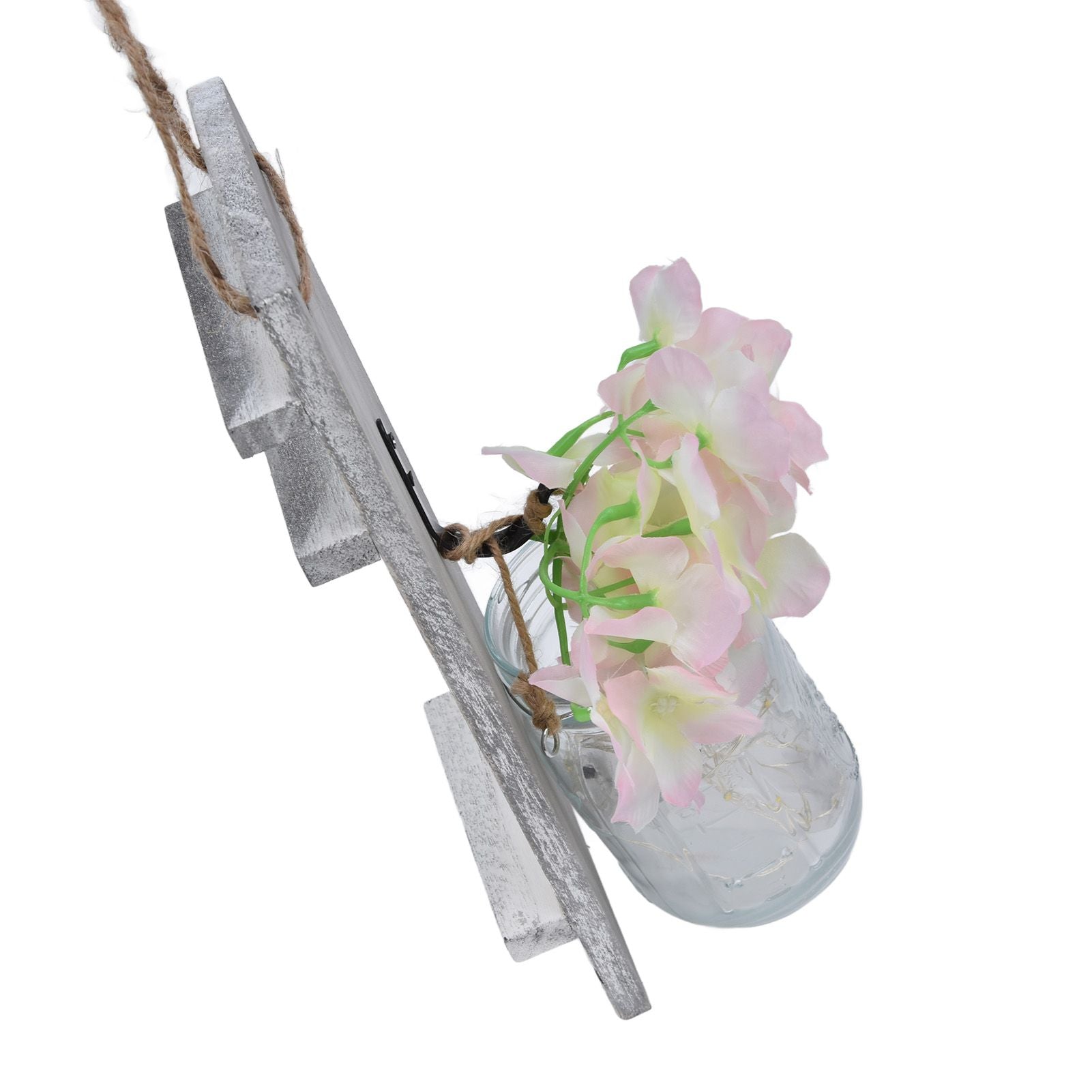 Wall Jar Decor Retro Style Glass Bottle Lamp Silk Flower Decoration for Home Door V1294-YM0523-3115220012911