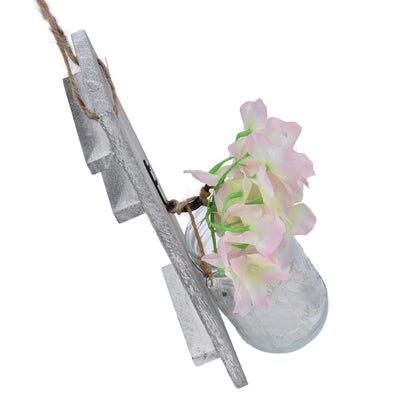 Wall Jar Decor Retro Style Glass Bottle Lamp Silk Flower Decoration for Home Door V1294-YM0523-3115220012911
