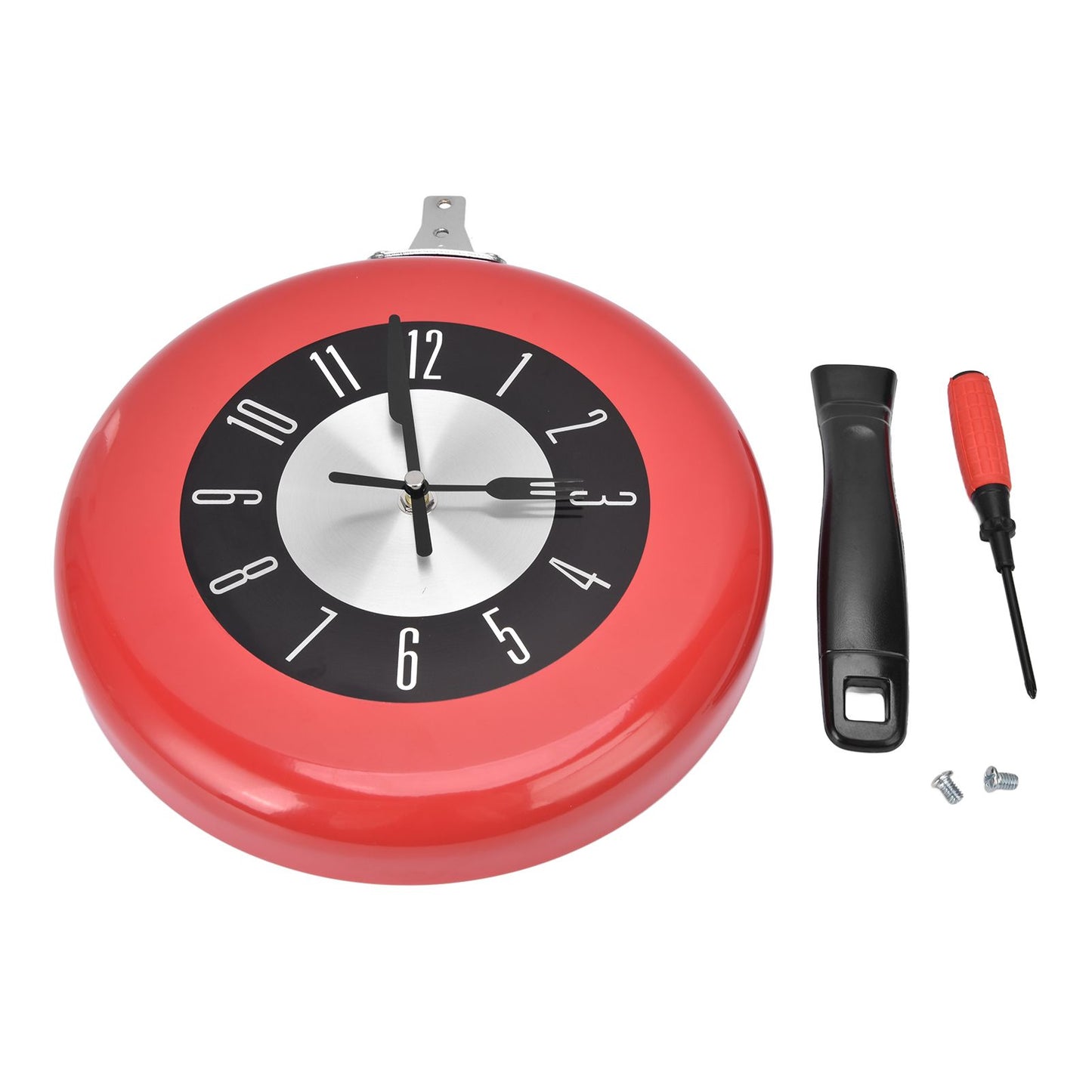 Frying Pan Wall Clock Aluminum Kitchen Pot Decorative Hanging Clocks for Dining Room Bars V1294-YM0523-3115220013511