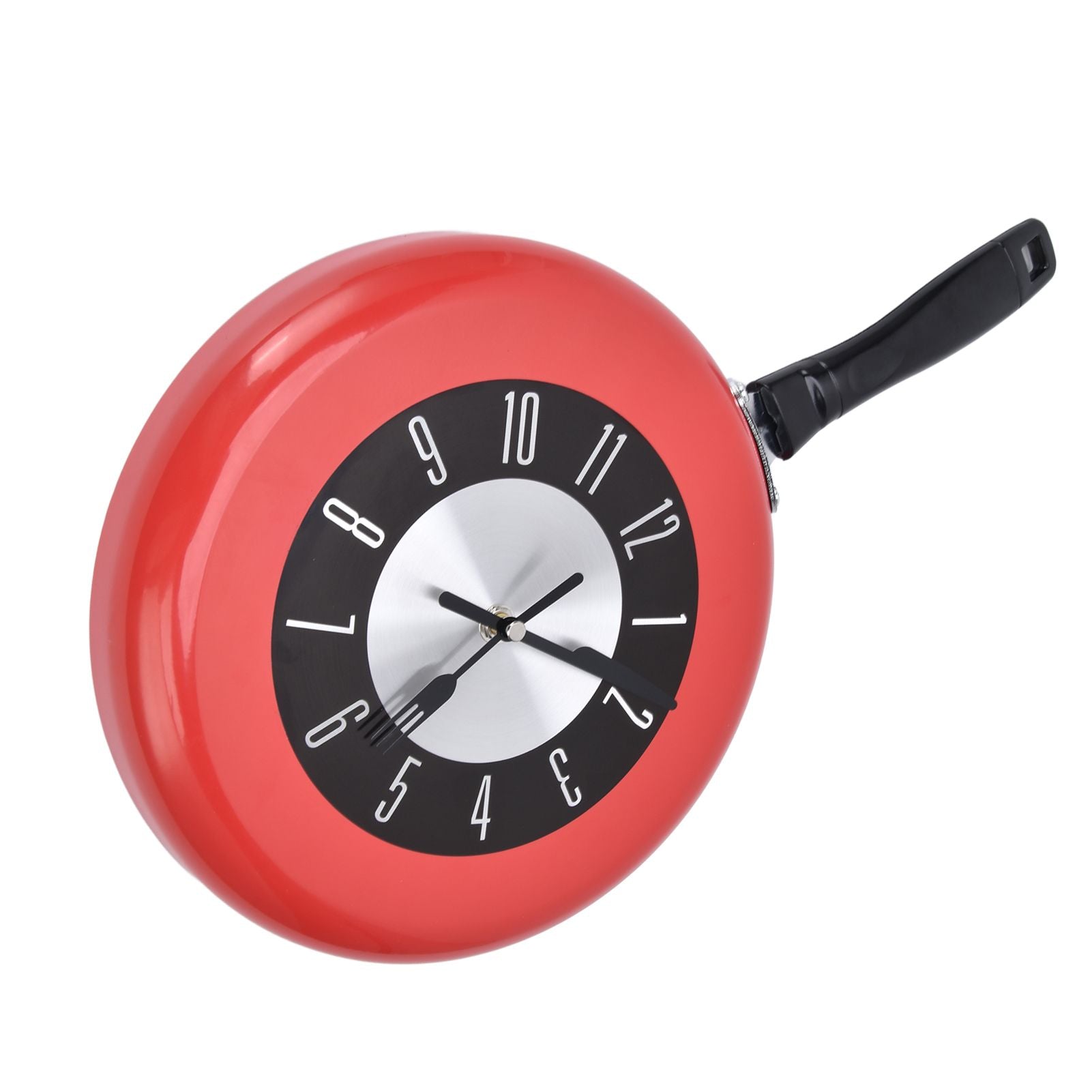 Frying Pan Wall Clock Aluminum Kitchen Pot Decorative Hanging Clocks for Dining Room Bars V1294-YM0523-3115220013511