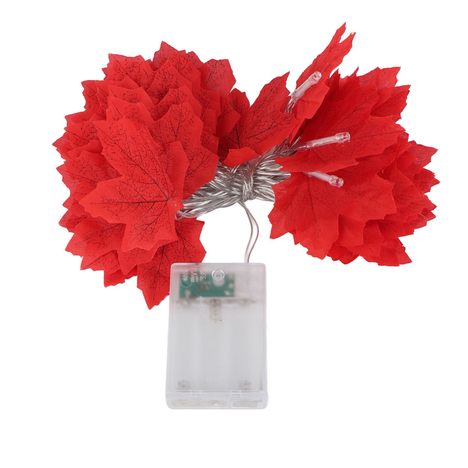 Maple Leaves String Lights 4m/13.12ft 40LEDs Twinkle Hanging Lighting Decorations for Christmas Halloween V1294-YM0523-3115220014311