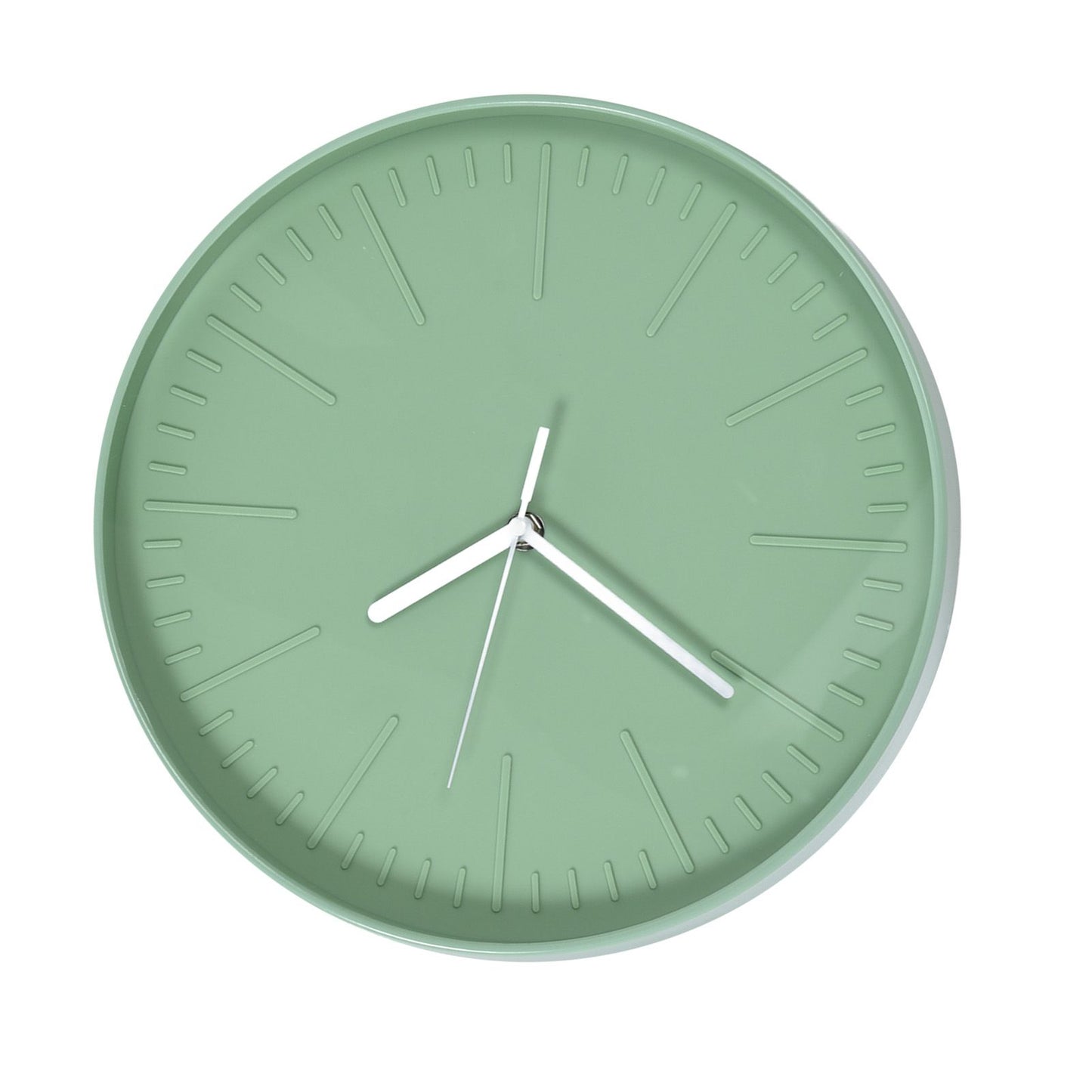 Mute Quartz Clock Wall Watch Minimalist Modern Plastic Wall Clock for Living Room BedroomGreen V1294-YM0523-3115220015812