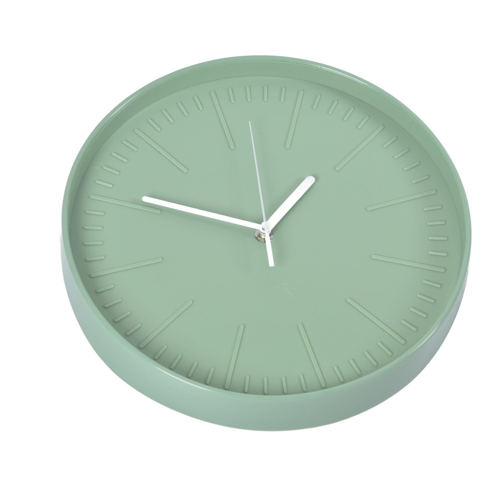 Mute Quartz Clock Wall Watch Minimalist Modern Plastic Wall Clock for Living Room BedroomGreen V1294-YM0523-3115220015812