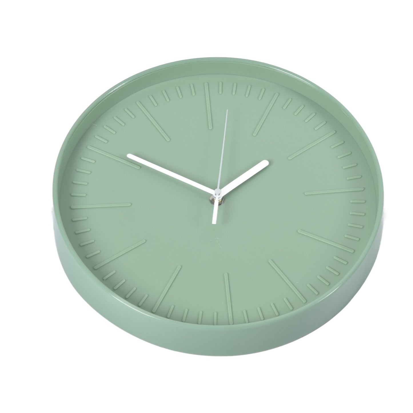 Mute Quartz Clock Wall Watch Minimalist Modern Plastic Wall Clock for Living Room BedroomGreen V1294-YM0523-3115220015812