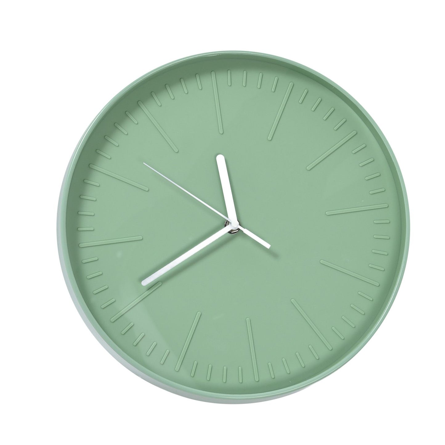 Mute Quartz Clock Wall Watch Minimalist Modern Plastic Wall Clock for Living Room BedroomGreen V1294-YM0523-3115220015812