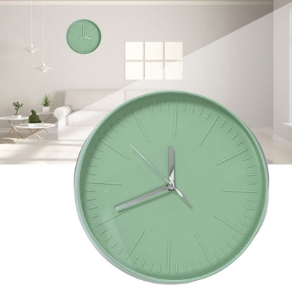 Mute Quartz Clock Wall Watch Minimalist Modern Plastic Wall Clock for Living Room BedroomGreen V1294-YM0523-3115220015812