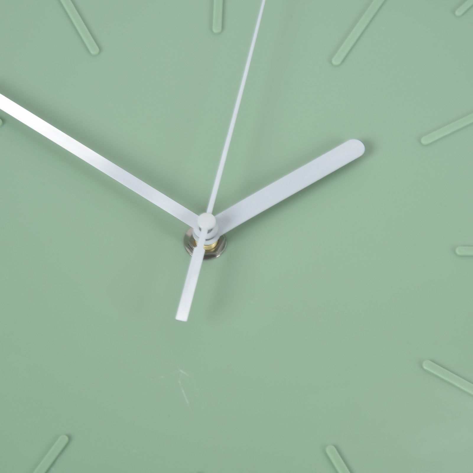Mute Quartz Clock Wall Watch Minimalist Modern Plastic Wall Clock for Living Room BedroomGreen V1294-YM0523-3115220015812