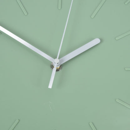Mute Quartz Clock Wall Watch Minimalist Modern Plastic Wall Clock for Living Room BedroomGreen V1294-YM0523-3115220015812
