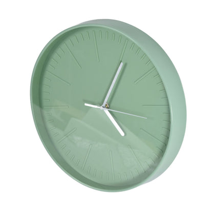 Mute Quartz Clock Wall Watch Minimalist Modern Plastic Wall Clock for Living Room BedroomGreen V1294-YM0523-3115220015812