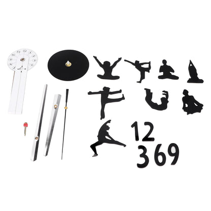 DIY Wall Clock Silent Stylish Decorative Frameless Hanging Clock for Living Room Office V1294-YM0523-3115220016311