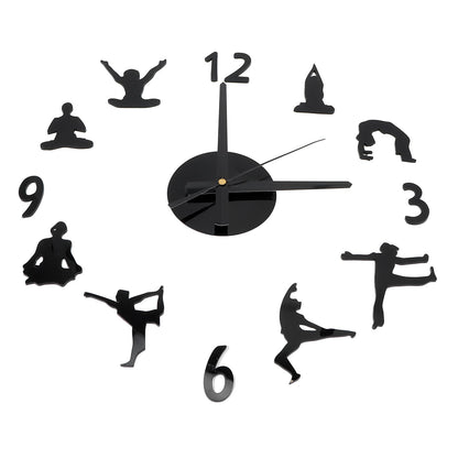 DIY Wall Clock Silent Stylish Decorative Frameless Hanging Clock for Living Room Office V1294-YM0523-3115220016311