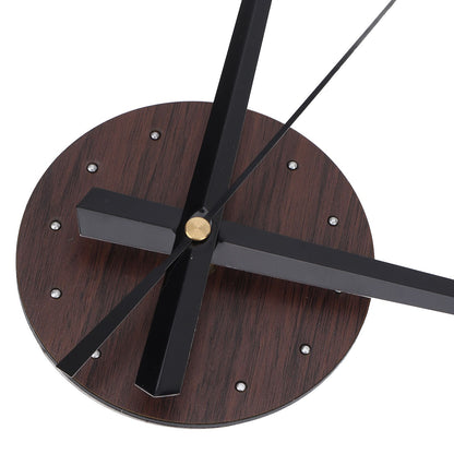 Frameless Wall Clock Deer Head 3D Effect Self Adhesive DIY Clock with Silent Movement for Living Room Bedroom V1294-YM0523-3115220016511