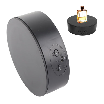360 Degree Rotating Display Stand Maximum Load 6.6lb Electric Rotating Turntable for Wine Bottles Cosmetics V1294-YM0523-3115220017411