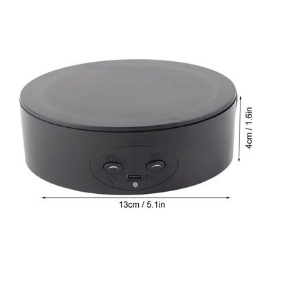360 Degree Rotating Display Stand Maximum Load 6.6lb Electric Rotating Turntable for Wine Bottles Cosmetics V1294-YM0523-3115220017411