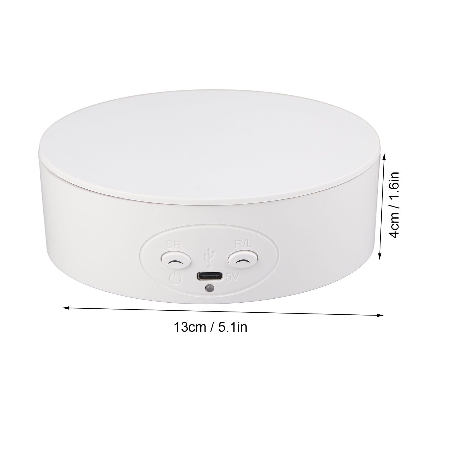 360 Degree Rotating Display Stand Maximum Load 6.6lb Electric Rotating Turntable for Wine Bottles Cosmetics V1294-YM0523-3115220017412