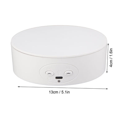 360 Degree Rotating Display Stand Maximum Load 6.6lb Electric Rotating Turntable for Wine Bottles Cosmetics V1294-YM0523-3115220017412