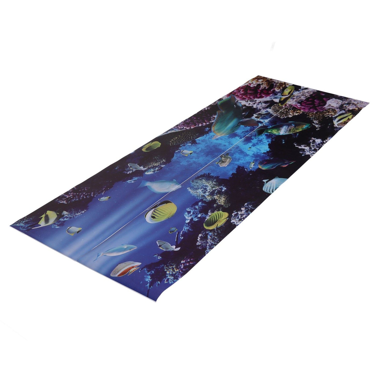 2pcs Door Sticker Underwater World Pattern Frosted Texture Self Adhesive Waterproof 3D Door Poster for Home V1294-YM0523-3115220017711