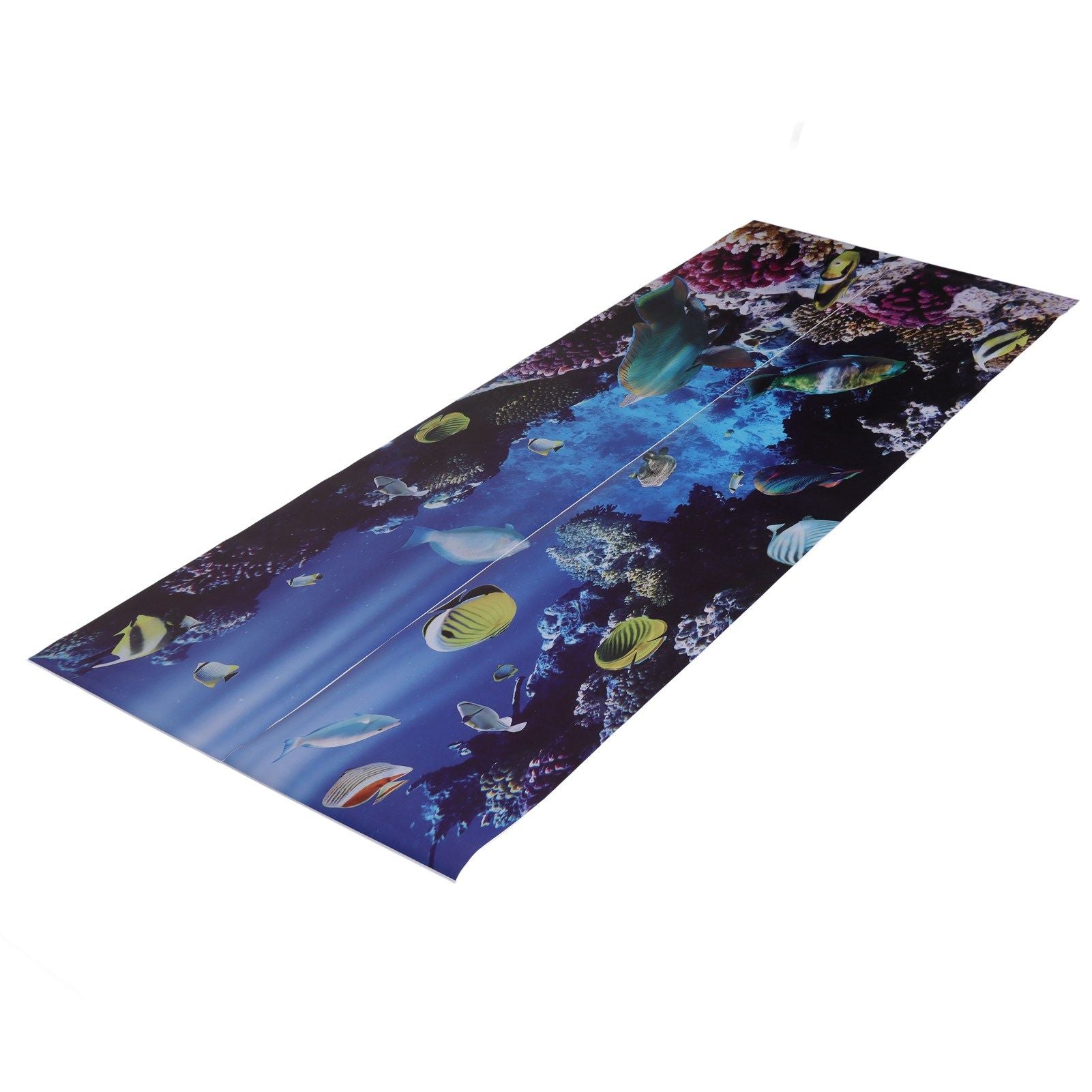 2pcs Door Sticker Underwater World Pattern Frosted Texture Self Adhesive Waterproof 3D Door Poster for Home V1294-YM0523-3115220017711