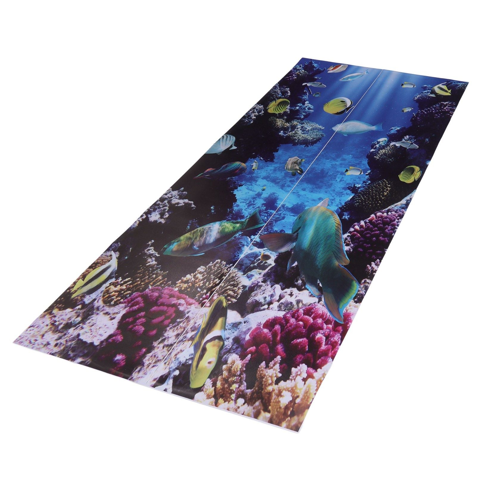 2pcs Door Sticker Underwater World Pattern Frosted Texture Self Adhesive Waterproof 3D Door Poster for Home V1294-YM0523-3115220017711