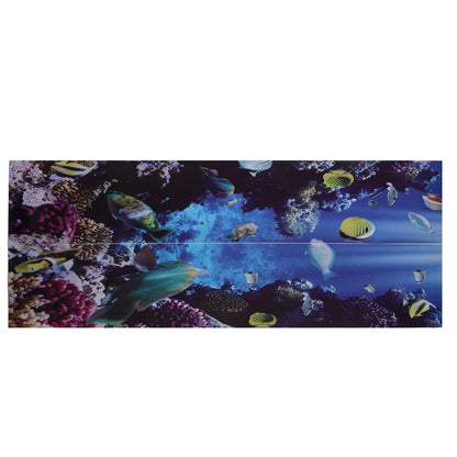 2pcs Door Sticker Underwater World Pattern Frosted Texture Self Adhesive Waterproof 3D Door Poster for Home V1294-YM0523-3115220017711
